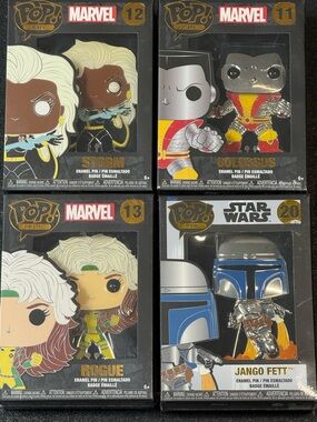 New Lot Of 4 Funko pins